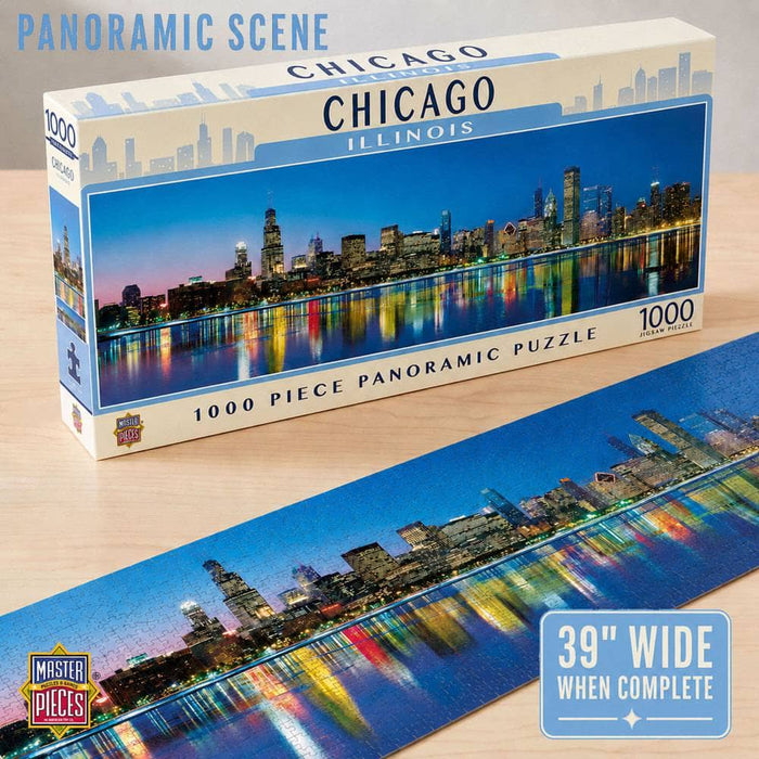 Chicago, Illinois 1000 Piece Panoramic Jigsaw Puzzle - for just $19.99! 