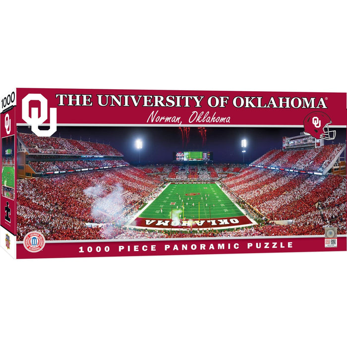Oklahoma Sooners - 1000 Piece Panoramic Jigsaw Puzzle - End View - for just $19.99! 