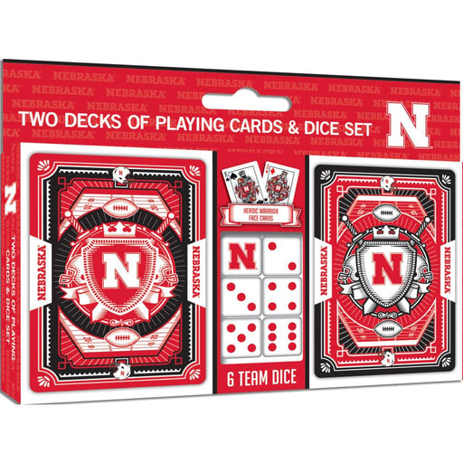 Nebraska Cornhuskers - 2-Pack Playing Cards & Dice Set - for just $19.99! 