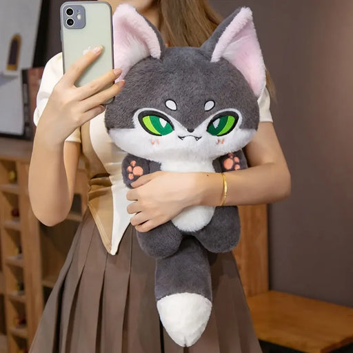 Kawaii Emotion Wolf Plush Toy - Cute Stuffed Wolf Doll - for just $26.95! 