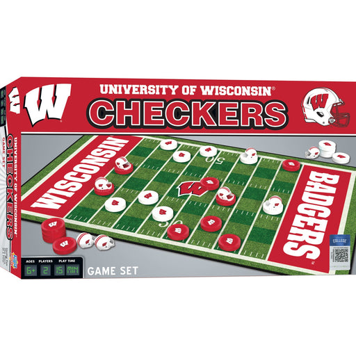 Wisconsin Badgers Checkers Board Game - Just $19.99! Shop now at Retro Gaming of Denver