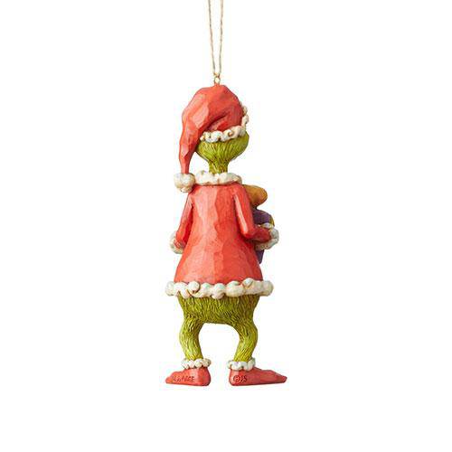 Enesco Dr. Seuss The Grinch - Grinch Holding Present Orn - Just $24! Shop now at Retro Gaming of Denver