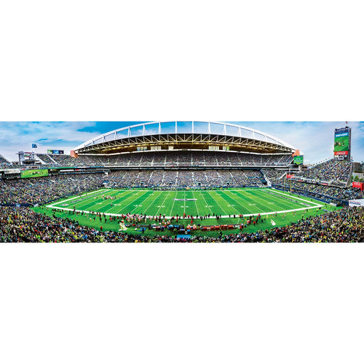 Seattle Seahawks - 1000 Piece Panoramic Jigsaw Puzzle - Center View - Just $19.99! Shop now at Retro Gaming of Denver