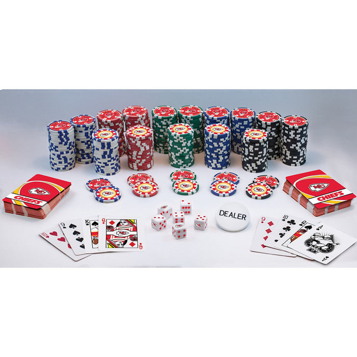 Kansas City Chiefs 300 Piece Poker Set - Just $124.99! Shop now at Retro Gaming of Denver