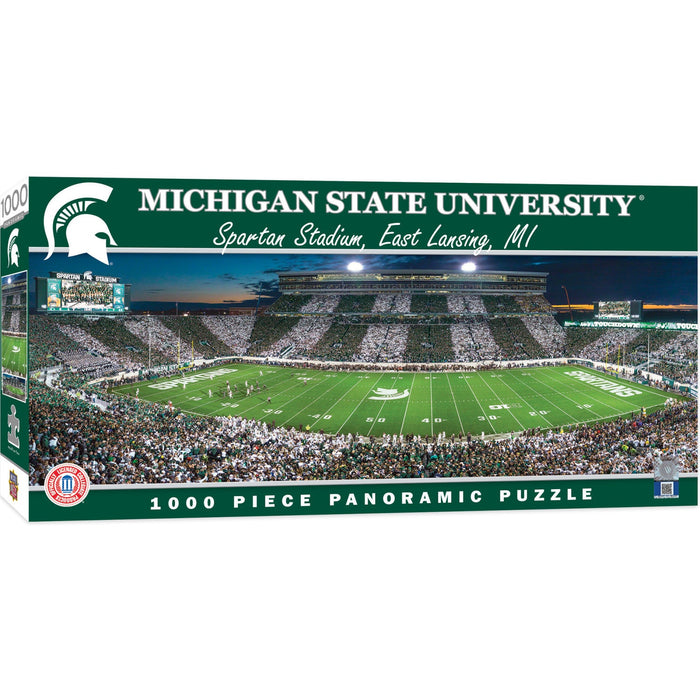 Michigan State Spartans - 1000 Piece Panoramic Jigsaw Puzzle - Just $19.99! Shop now at Retro Gaming of Denver