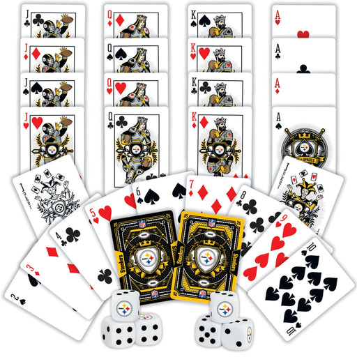 Pittsburgh Steelers - 2-Pack Playing Cards & Dice Set - Premium Dice & Cards Sets - Just $19.99! Shop now at Retro Gaming of Denver