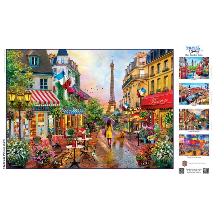 Travel Diary - Parisian Charm 500 Piece Jigsaw Puzzle - for just $14.99! 