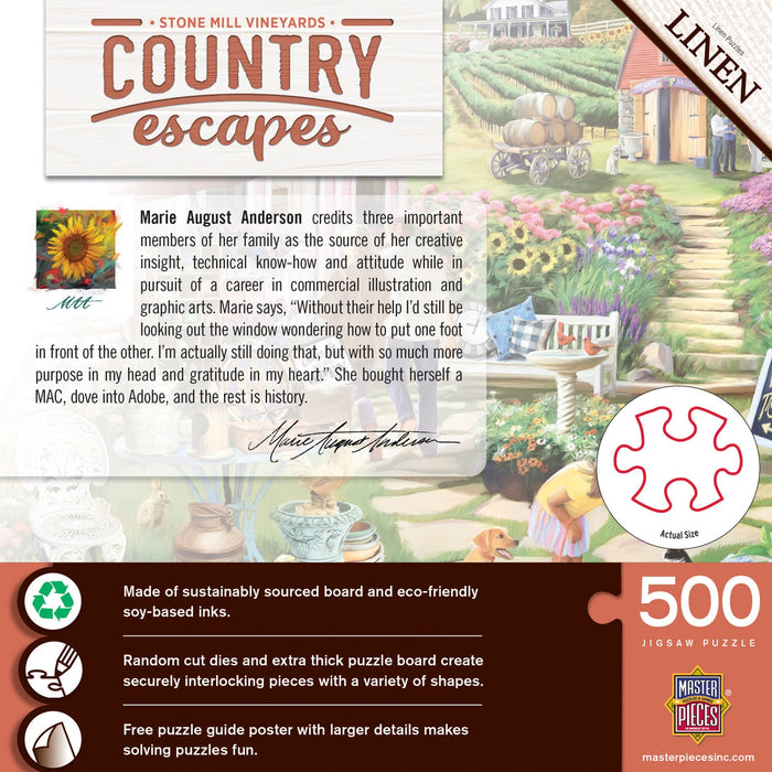 Country Escapes - Stone Mill Vineyards 500 Piece Jigsaw Puzzle - Just $14.99! Shop now at Retro Gaming of Denver