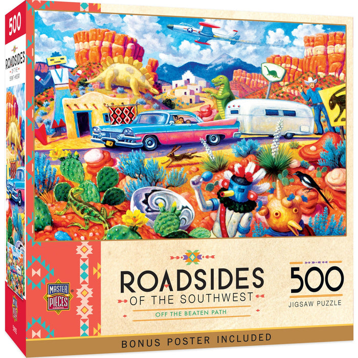 Roadsides of the Southwest - Off the Beaten Path 500 Piece Jigsaw Puzzle - Just $14.99! Shop now at Retro Gaming of Denver