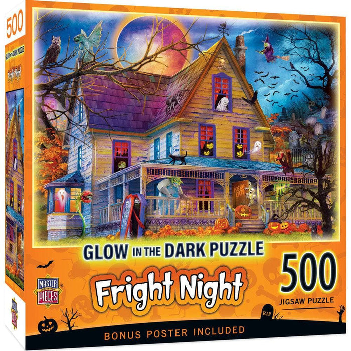 Glow in the Dark - Fright Night 500 Piece Jigsaw Puzzle - for just $14.99! 