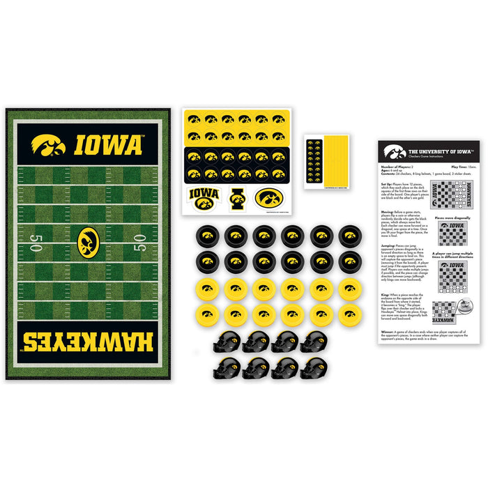 Iowa Hawkeyes Checkers Board Game - Just $19.99! Shop now at Retro Gaming of Denver