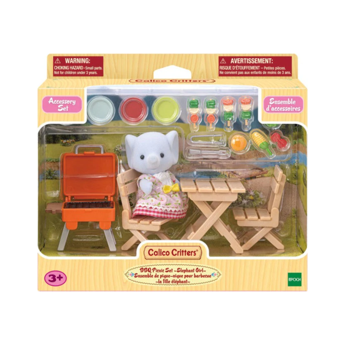 Calico Critters BBQ Picnic Set Elephant Girl - Just $34.99! Shop now at Retro Gaming of Denver