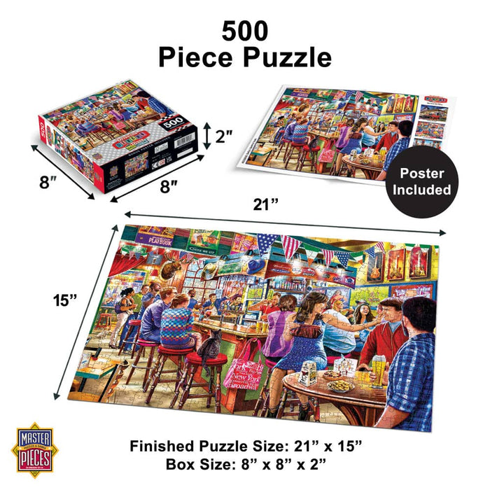 Drive-Ins, Diners & Dives - Duffy's Sports & Suds 500 Piece Jigsaw Puzzle - for just $14.99! 