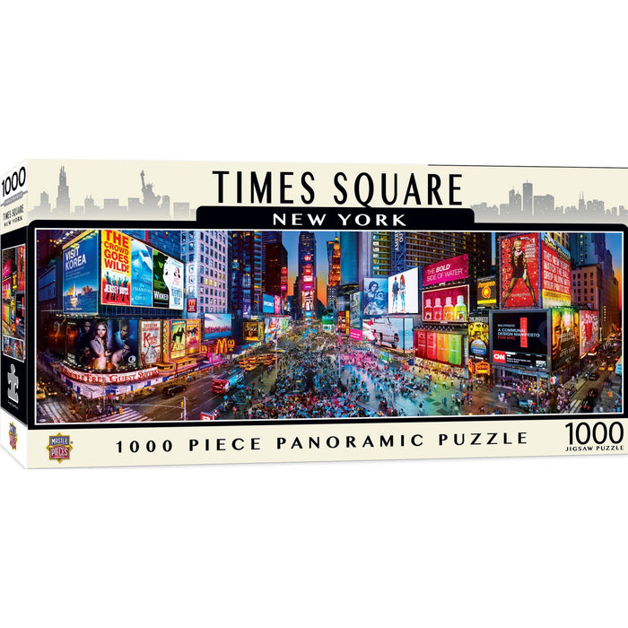 Times Square, New York 1000 Piece Panoramic Jigsaw Puzzle - Just $19.99! Shop now at Retro Gaming of Denver