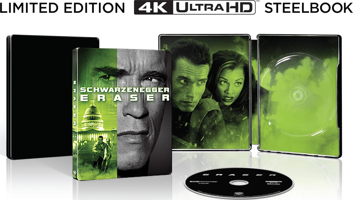Eraser - Limited Edition Steelbook (4K Ultra HD + Digital) - for just $38.99! 