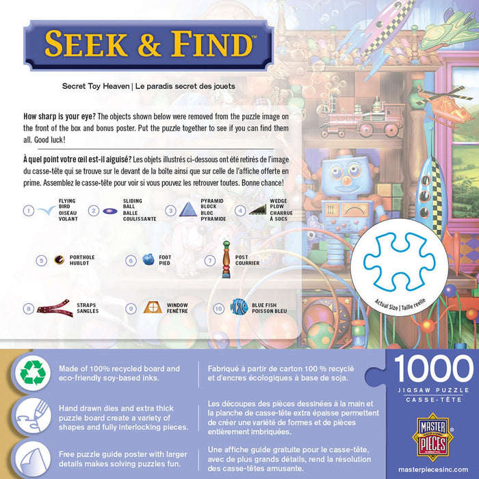 Seek & Find - Secret Toy Heaven 1000 Piece Jigsaw Puzzle - Just $16.99! Shop now at Retro Gaming of Denver