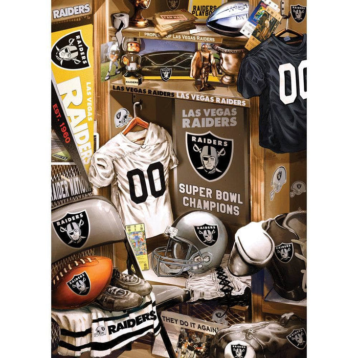 Las Vegas Raiders - Locker Room 500 Piece Jigsaw Puzzle - for just $16.99! 