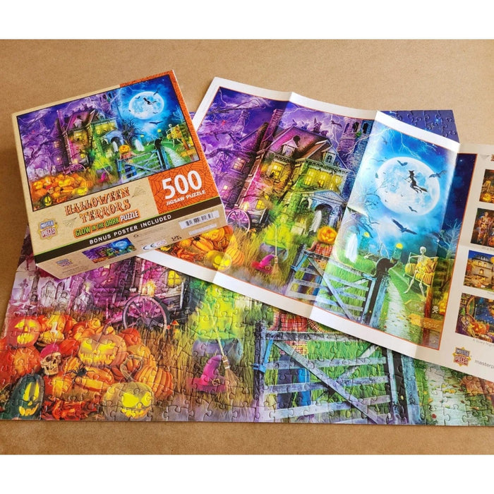 Glow in the Dark - Halloween Terrors 500 Piece Jigsaw Puzzle - for just $14.99! 