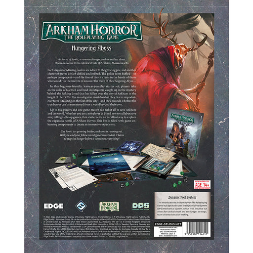 Arkham Horror RPG Starter Set - Hungering Abyss - for just $34.99! 