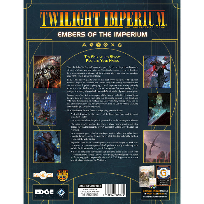 Twilight Imperium RPG - Genesys: Embers of the Imperium - for just $49.99! 