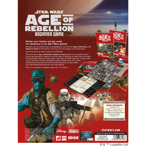 Star Wars: Age of Rebellion - Beginner Game - for just $39.99! 