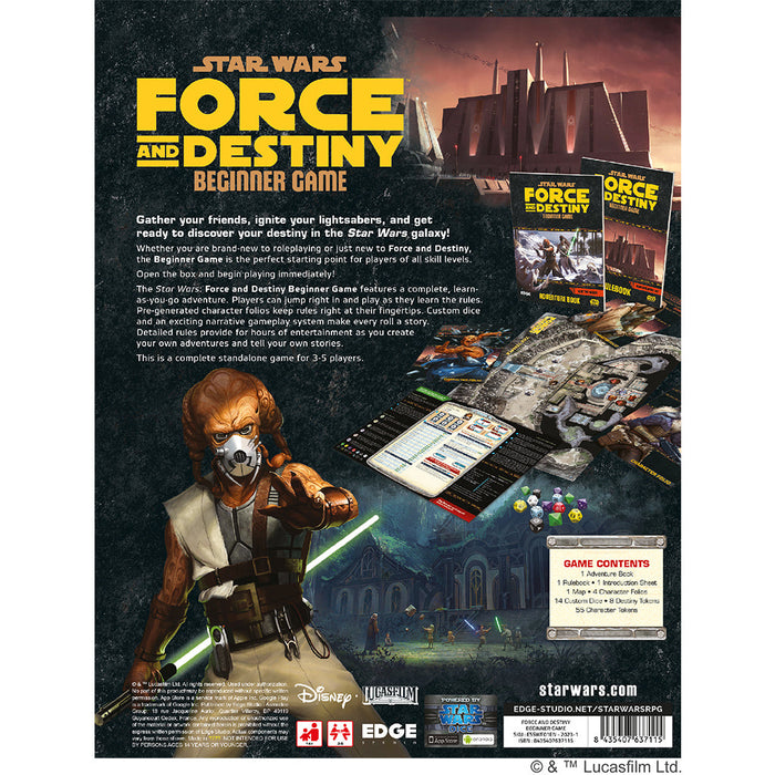Star Wars: Force and Destiny - Beginner Game - for just $39.99! 
