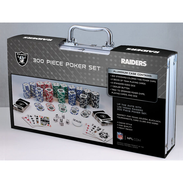 Las Vegas Raiders 300 Piece Poker Set - for just $124.99! 