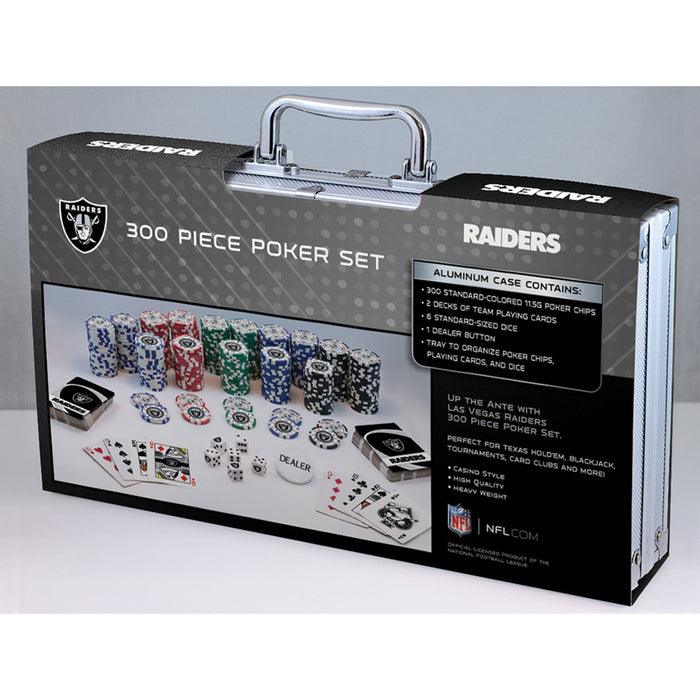 Las Vegas Raiders 300 Piece Poker Set - Just $124.99! Shop now at Retro Gaming of Denver