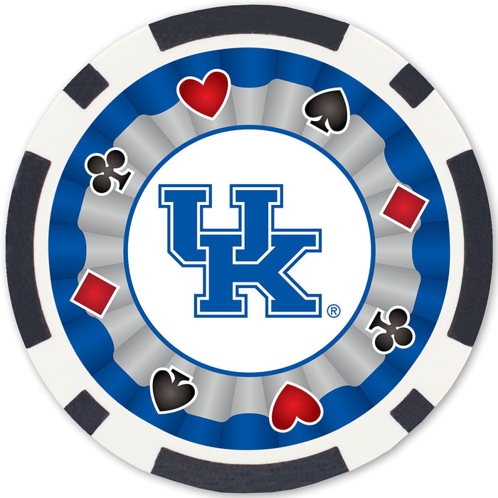 Kentucky Wildcats 100 Piece Poker Chips - Just $29.99! Shop now at Retro Gaming of Denver