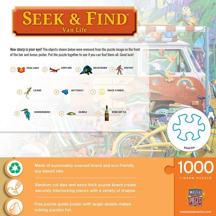 Seek & Find - Van Life 1000 Piece Jigsaw Puzzle - for just $10.99! 