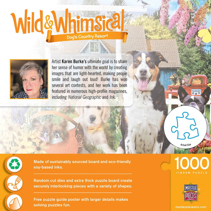 Wild & Whimsical - Dog's Country Restort 1000 Piece Jigsaw Puzzle - for just $9.99! 