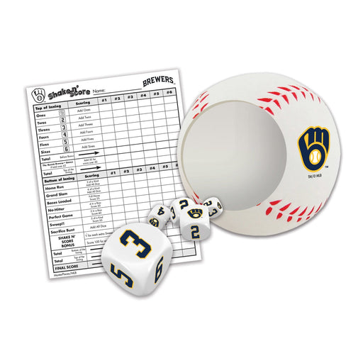 Milwaukee Brewers Shake n' Score - Premium Dice Games - Just $11.99! Shop now at Retro Gaming of Denver