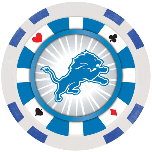 Detroit Lions 100 Piece Poker Chips - for just $24.99! 