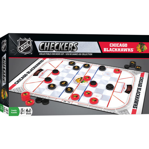 Chicago Blackhawks Checkers Board Game - Just $19.99! Shop now at Retro Gaming of Denver