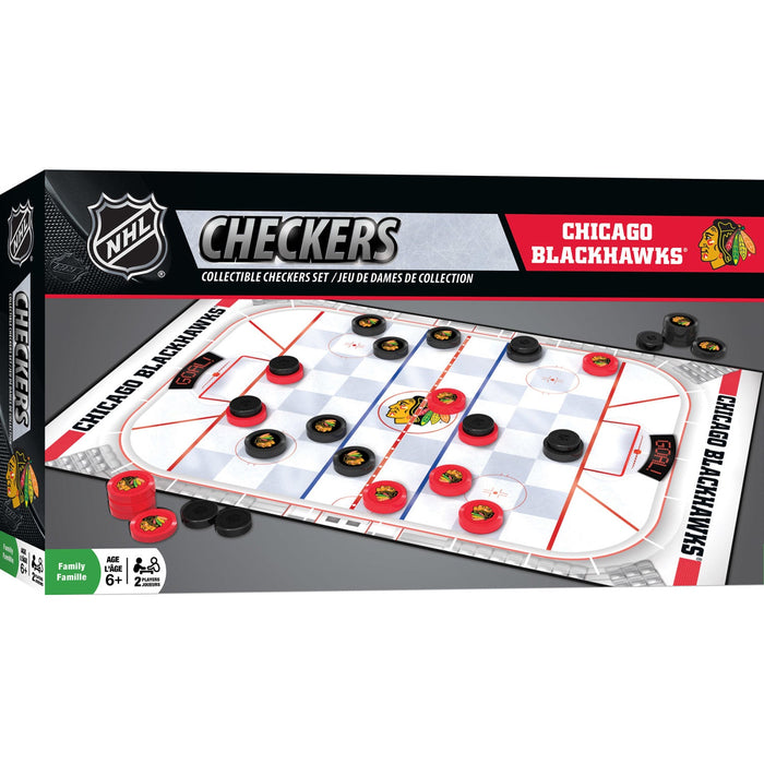 Chicago Blackhawks Checkers Board Game - Just $19.99! Shop now at Retro Gaming of Denver