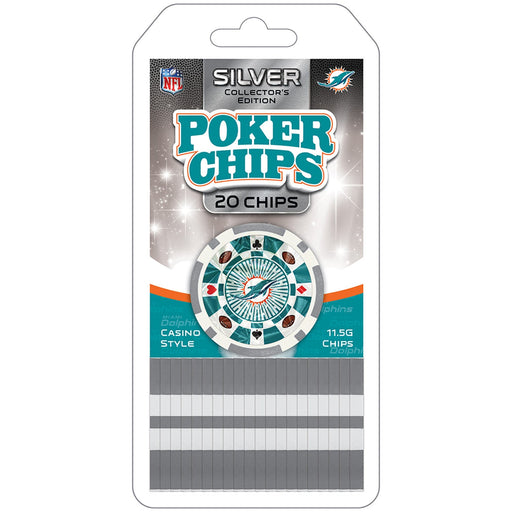 Miami Dolphins 20 Piece Poker Chips - Just $5.99! Shop now at Retro Gaming of Denver