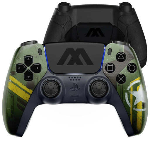 MODDEDZONE ARMY MECHA EXTREME PS5 SMART PRO CUSTOM MODDED CONTROLLER - for just $209.99! 