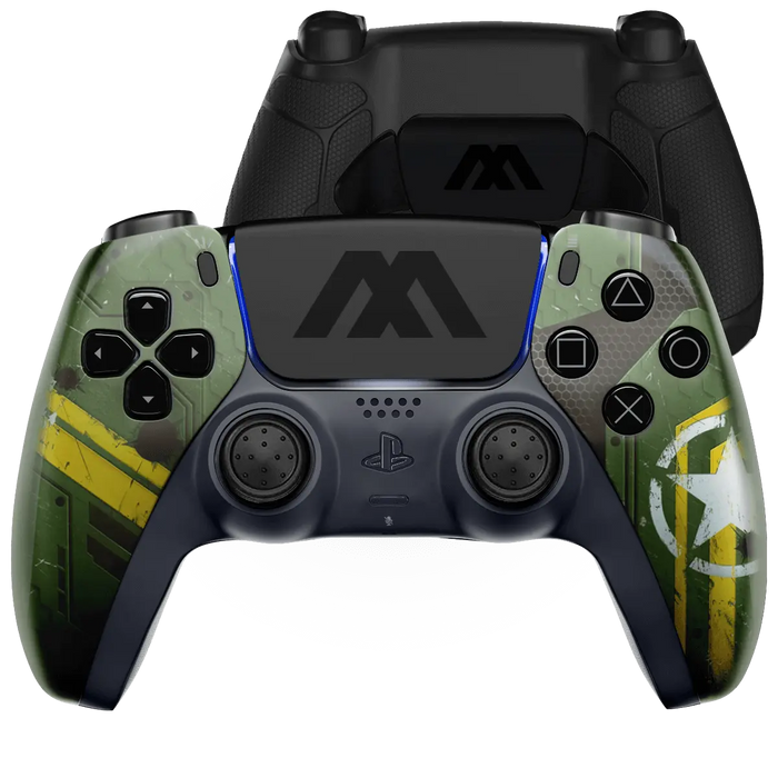 MODDEDZONE ARMY MECHA EXTREME PS5 SMART PRO CUSTOM MODDED CONTROLLER - for just $209.99! 