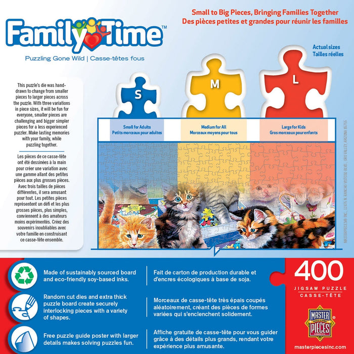 Family Time - Puzzling Gone Wild 400 Piece Jigsaw Puzzle - for just $14.99! 