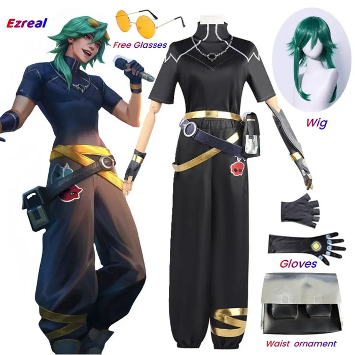 Ezreal Cosplay Costume – League of Legends Outfit with Wig & Props - for just $57.95! 