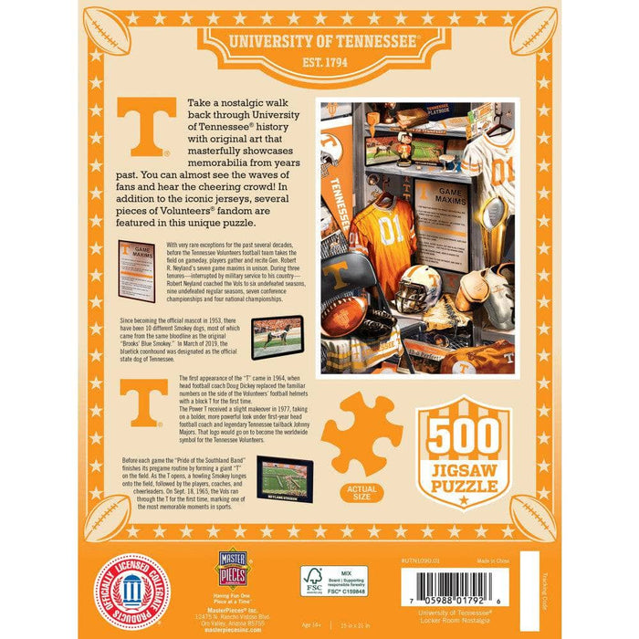 Tennessee Volunteers - Locker Room 500 Piece Jigsaw Puzzle - for just $16.99! 