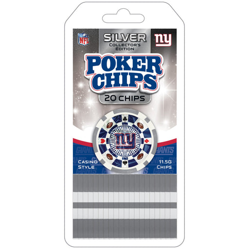 New York Giants 20 Piece Poker Chips - Just $5.99! Shop now at Retro Gaming of Denver