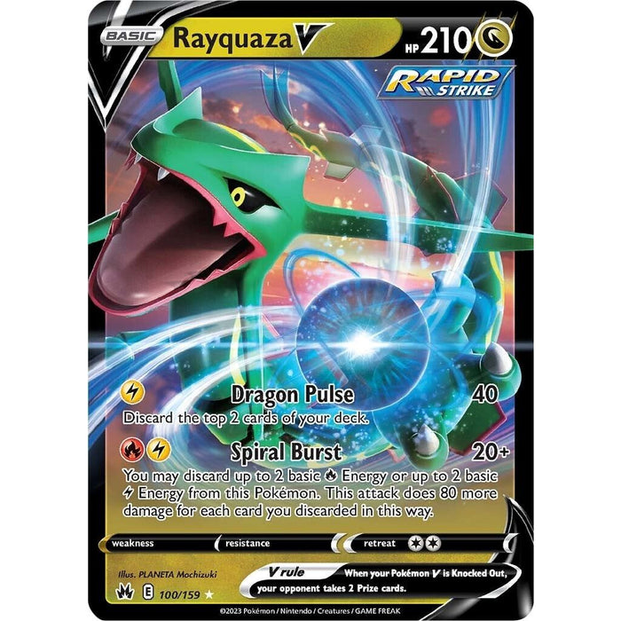 Rayquaza V (100/159) [Sword & Shield: Crown Zenith] - Just $0.38! Shop now at Retro Gaming of Denver