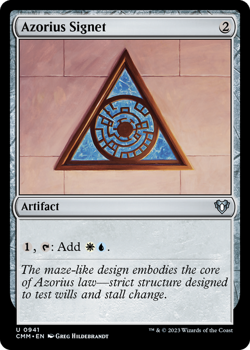 Azorius Signet (CMM-941) - Commander Masters - for just $0.15! 