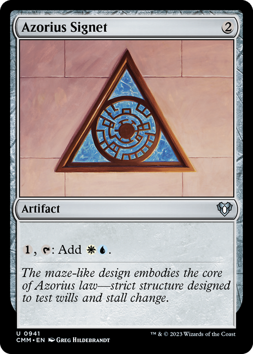 Azorius Signet (CMM-941) - Commander Masters - for just $0.15! 