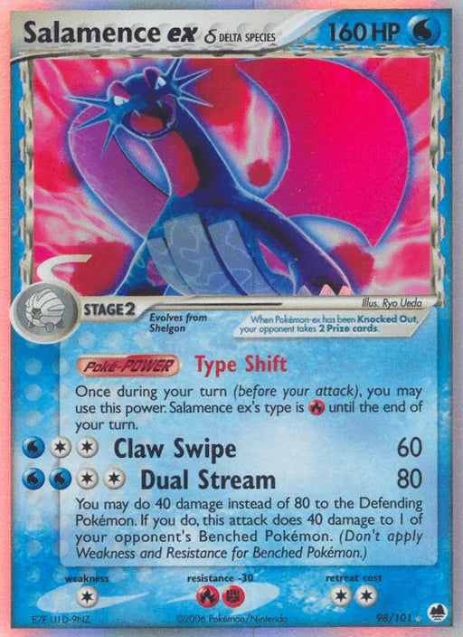 Salamence ex (98/101) (Delta Species) [EX: Dragon Frontiers] - for just $228.90! 