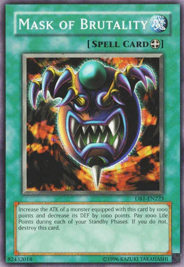 Mask of Brutality [DB1-EN223] Common - for just $0.15! 