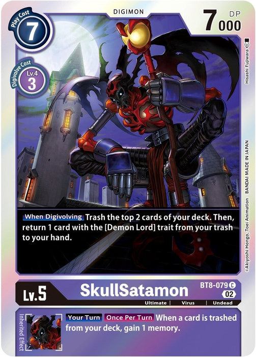 SkullSatamon [BT8-079] (Alternate Art) [Starter Deck: Beelzemon Advanced Deck Set] - Just $0.09! Shop now at Retro Gaming of Denver