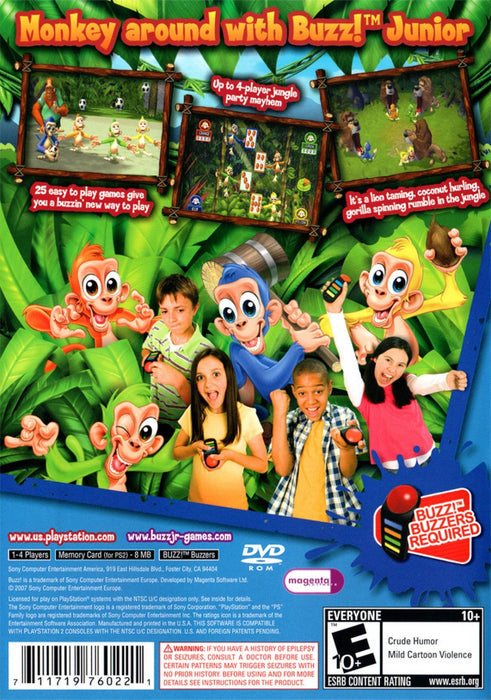 Buzz! Junior: Jungle Party – PlayStation 2 (PS2) - for just $0! 