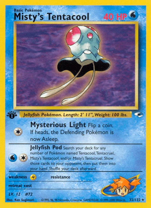 Misty's Tentacool (32/132) [Gym Heroes 1st Edition] - for just $3.95! 